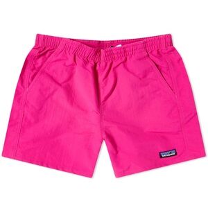 Patagonia Bright Pink 5” Baggies Nylon Shorts